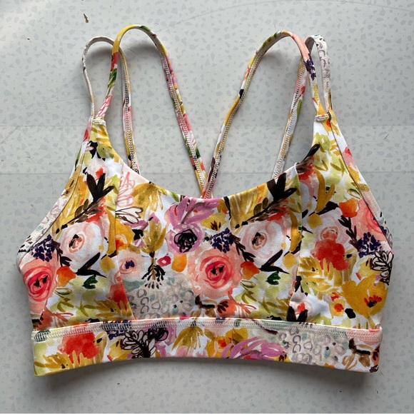Born Primitive Other - BORN PRIMITIVE Watercolor Fields Lotus Sports Bra Size XS